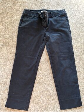 LOFT Black Women's Marisa Straight-Leg Pants